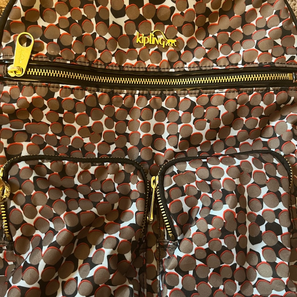 Kipling Nwt Multi Pocket Backpack Functional And … - image 3
